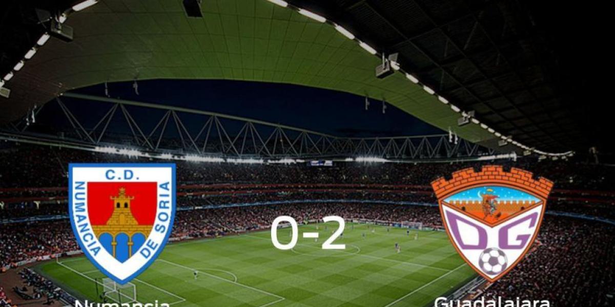 El Guadalajara se lleva tres puntos a casa después de vencer 0-2 al Numancia