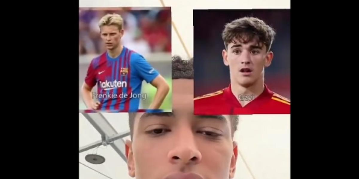 El viral vídeo de Bellingham con tres jugadores del Barça en su top 4