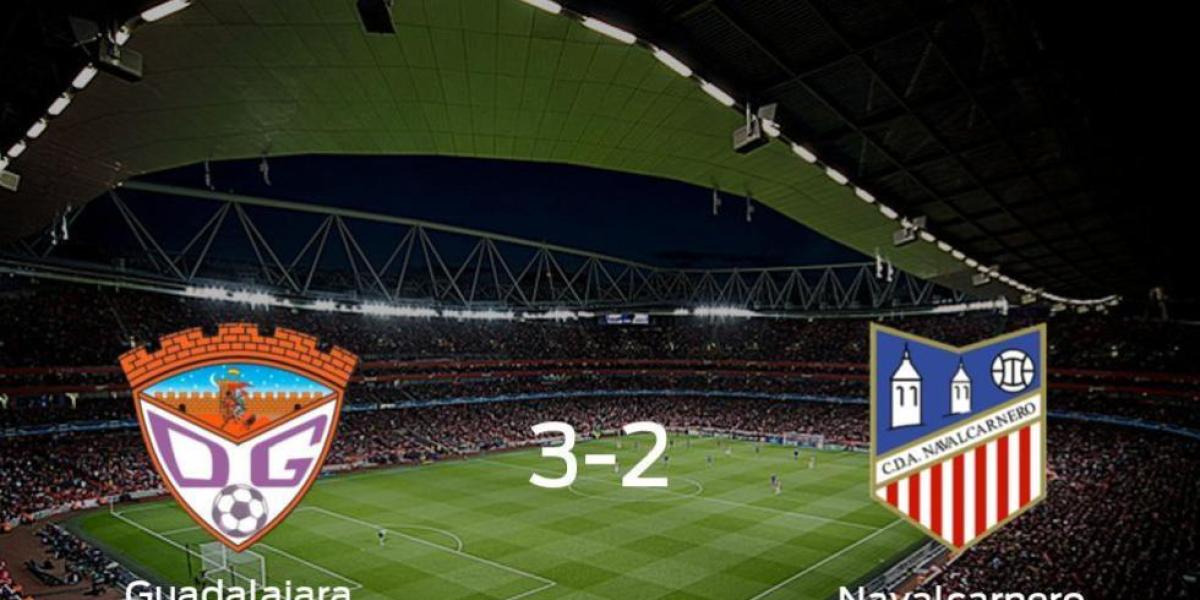 El Guadalajara vence 3-2 al Navalcarnero en el Pedro Escartín