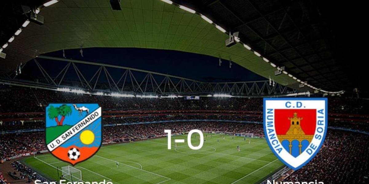 El San Fernando consigue la victoria frente al Numancia (1-0)