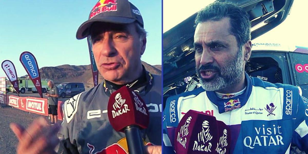 Carlos Sainz mete minutos a Al Attiyan en la segunda etapa del Dakar