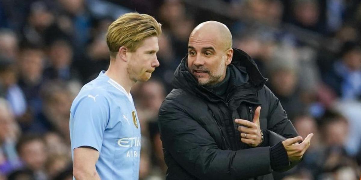 Guardiola revela el motivo de la suplencia de De Bruyne