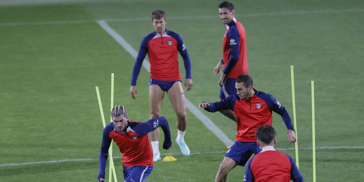 El Atlético ultimó en Riad su preparación para la Supercopa