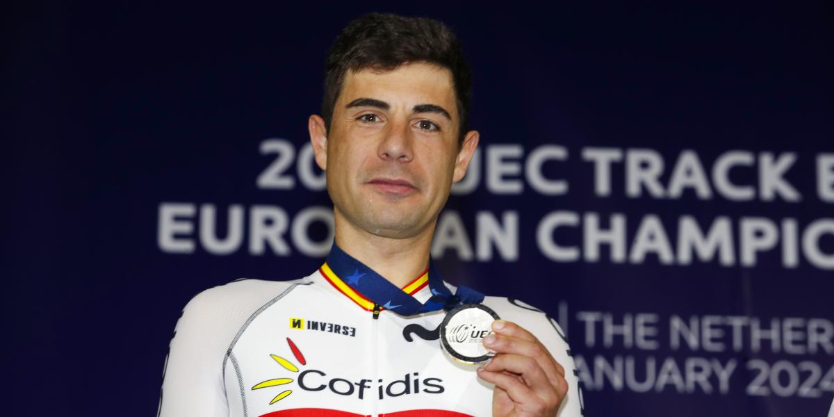 Bravo: Sebastián Mora se cuelpa la medalla de plata en el Campeonato de Europa de Pista