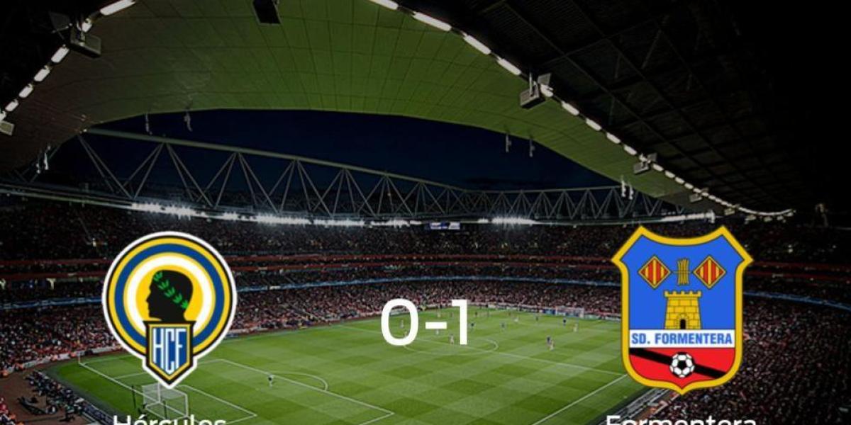 El Formentera consigue la victoria frente al Hércules en el segundo tiempo (0-1)