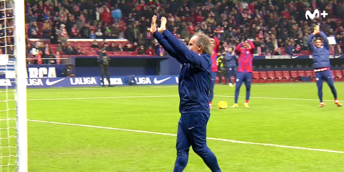 Así vivió el Profe Ortega la ovación del Metropolitano