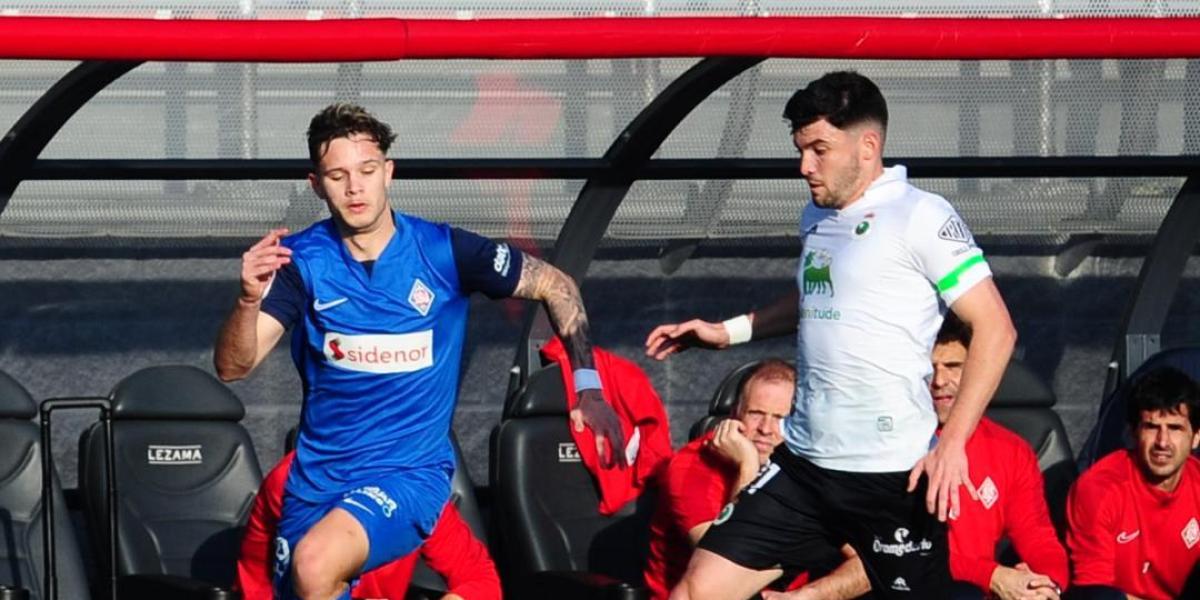 Un golazo a lo Beckham de Dani Fernández corta la mala racha del Racing y hunde más al Amorebieta