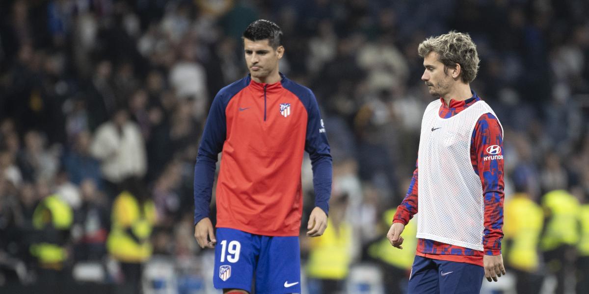 Las cifras de Griezmann y Morata que preocupan al Atlético