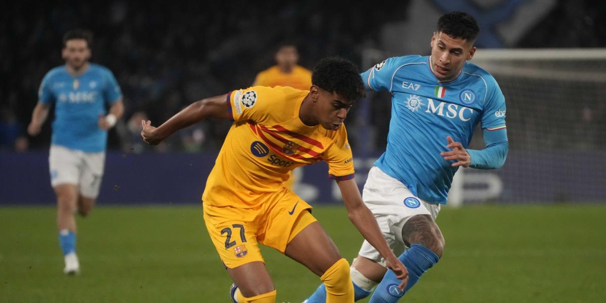 Nápoles - Barça: las fotos más espectaculares
