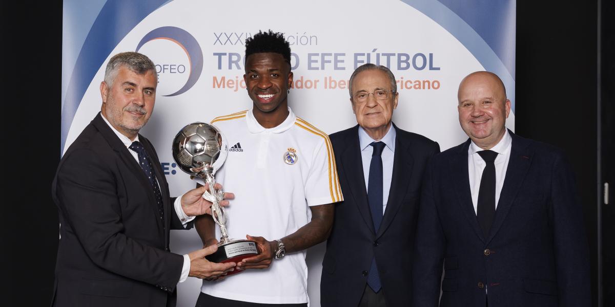 Vinicius revalida el premio al mejor futbolista iberoamericano del 2023