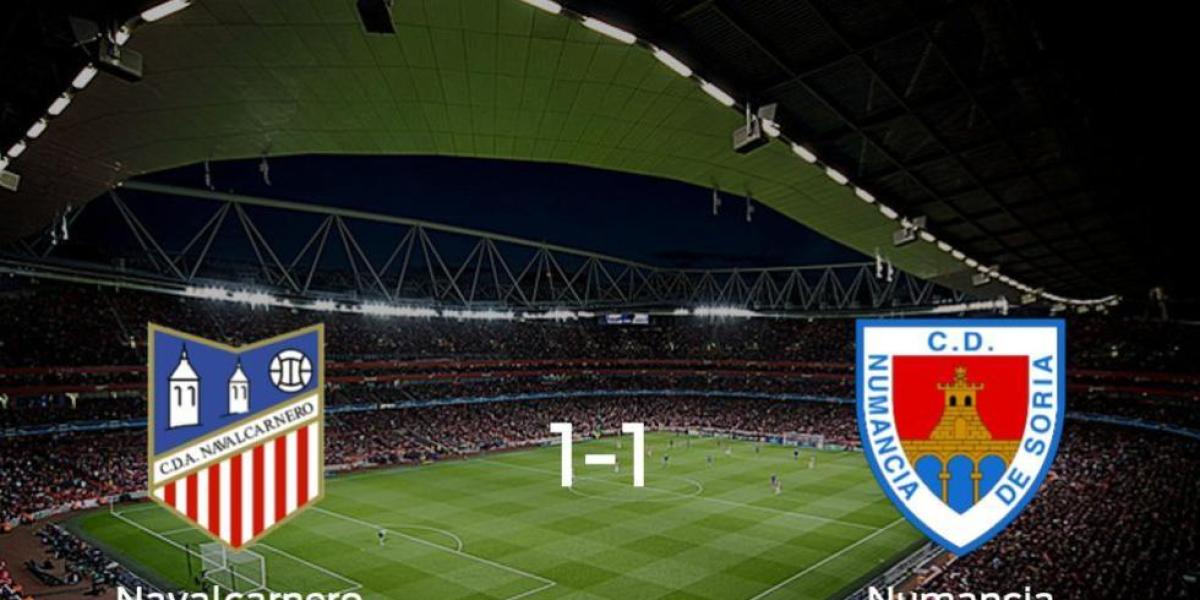 El Navalcarnero salva un punto frente al Numancia (1-1)