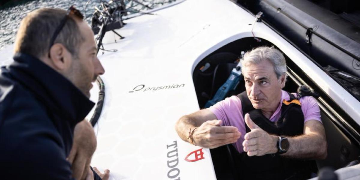 Carlos Sainz se pone a prueba en el agua con el Alinghi Red Bull Racing