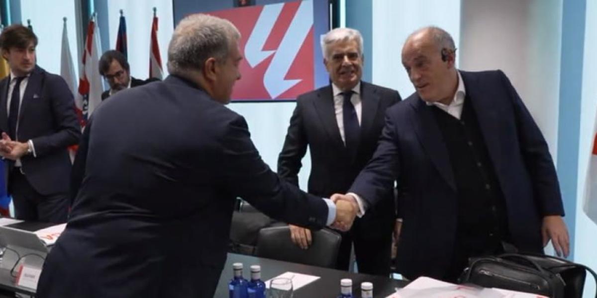 Tebas coincide con Laporta: Hay Liga