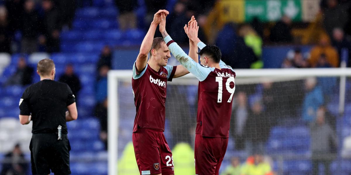 Edson Álvarez culmina la remontada del West Ham ante el Everton