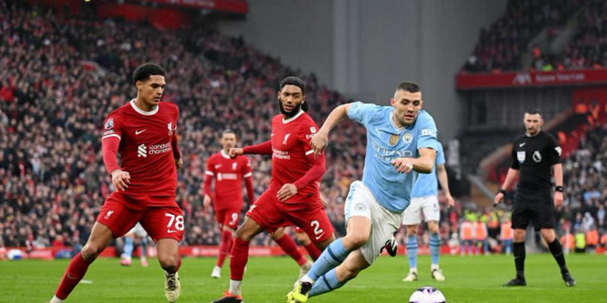 Así queda la clasificación de la Premier League tras el empate entre Liverpool y Manchester City