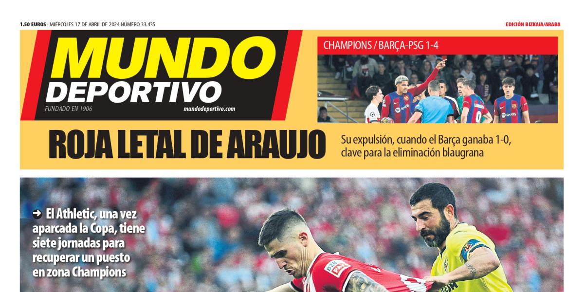 Portada MD Bizkaia-Araba de hoy miércoles