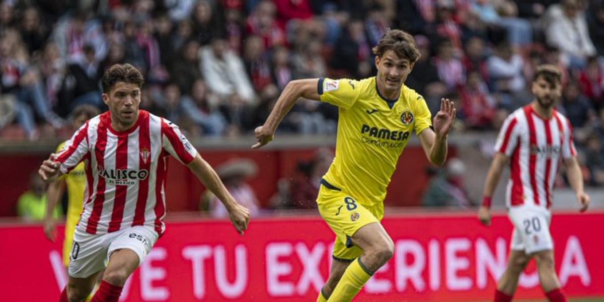 El Villarreal B saca los colores al Sporting en El Molinón