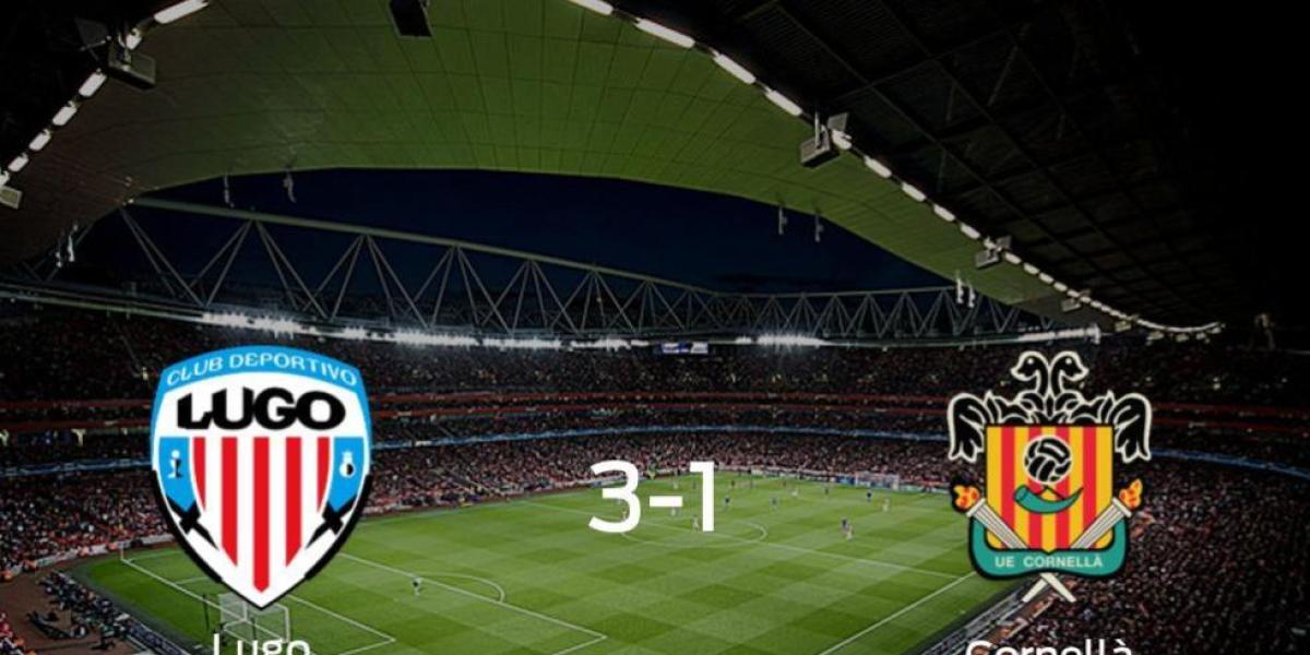 El Lugo se queda con los tres puntos ante el Cornellà (3-1)