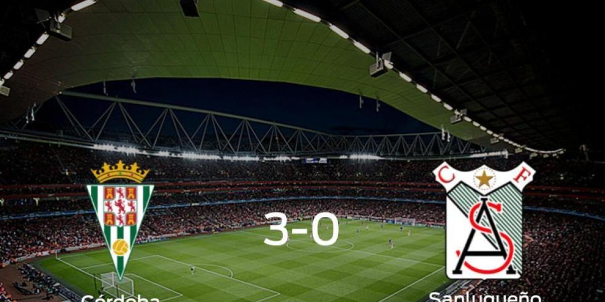 Los tres puntos se quedan en casa: goleada del Córdoba al At. Sanluqueño (3-0)