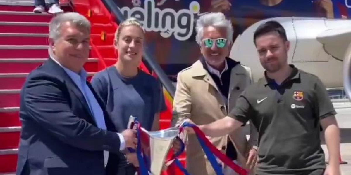 La Champions femenina del Barça ya está en Barcelona