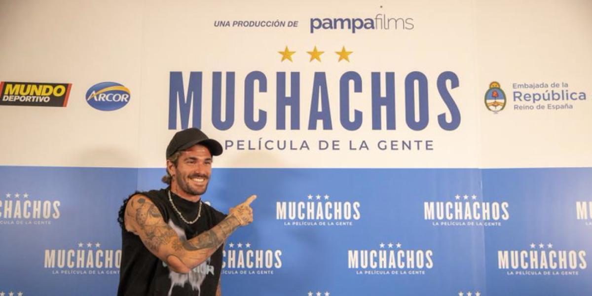Rodrigo De Paul acude al estreno de Muchachos
