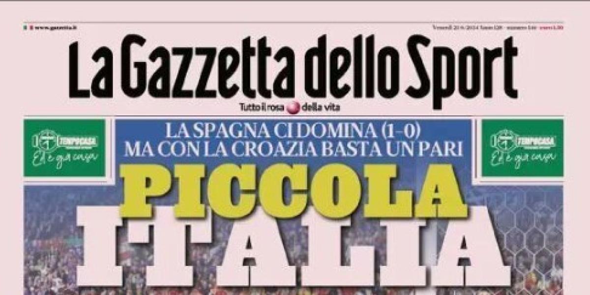 La prensa italiana, muy crítica: España nos ha saltado al cuello