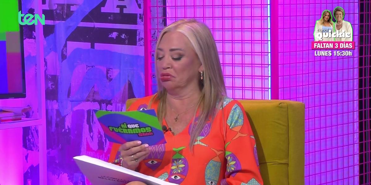 El enfado de Belén Esteban con la dirección de Ni que fuéramos: Cojo el bolso y me piro rápido