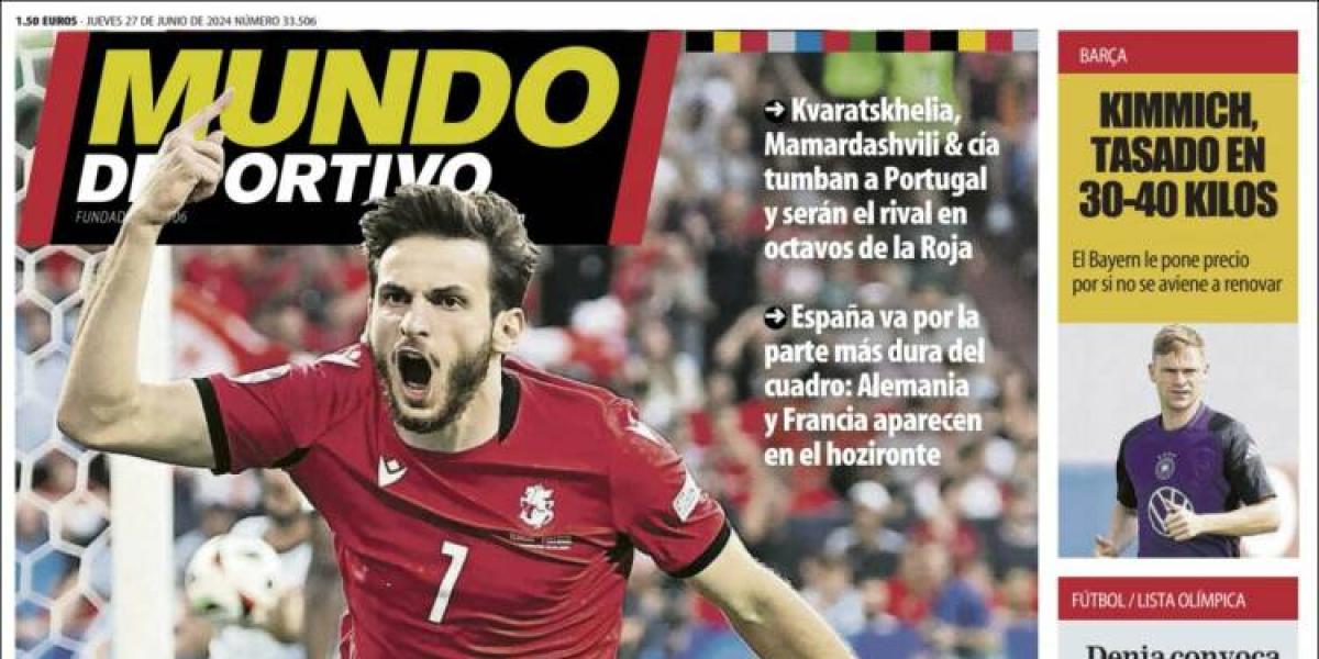 El duro camino de España en la Eurocopa acapara las portadas deportivas de hoy