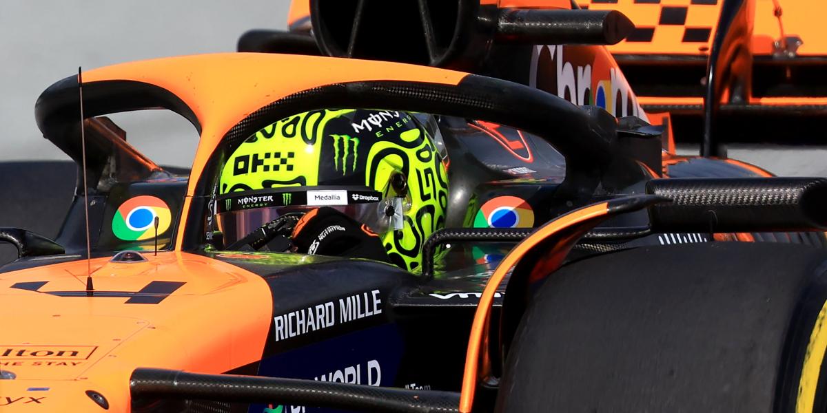 Norris empieza líder con susto en Silverstone en unos Libres 1 llenos de jóvenes promesas y sin Checo