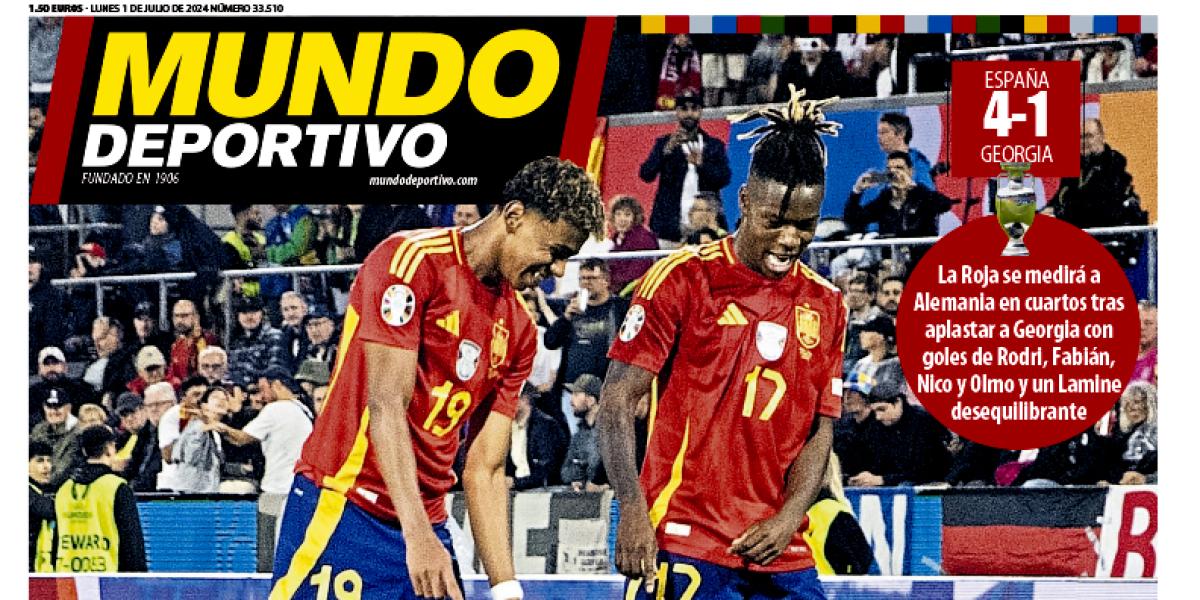 Portada de Mundo Deportivo del lunes 1 de julio de 2024