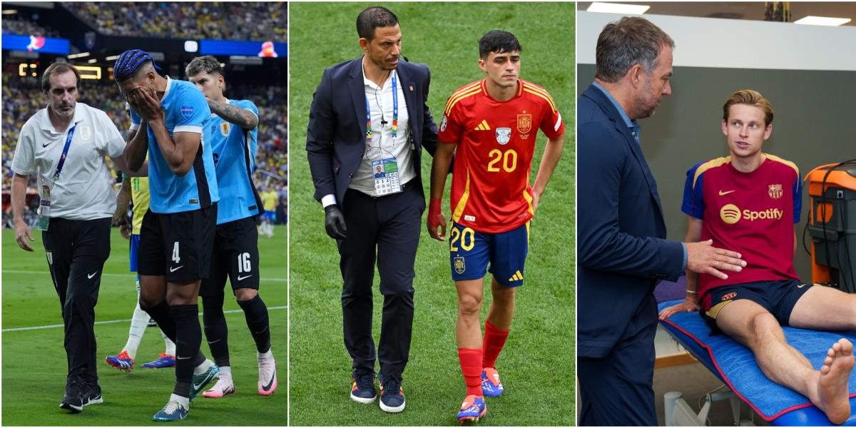 El calvario de las lesiones persigue a Araujo, Pedri y De Jong