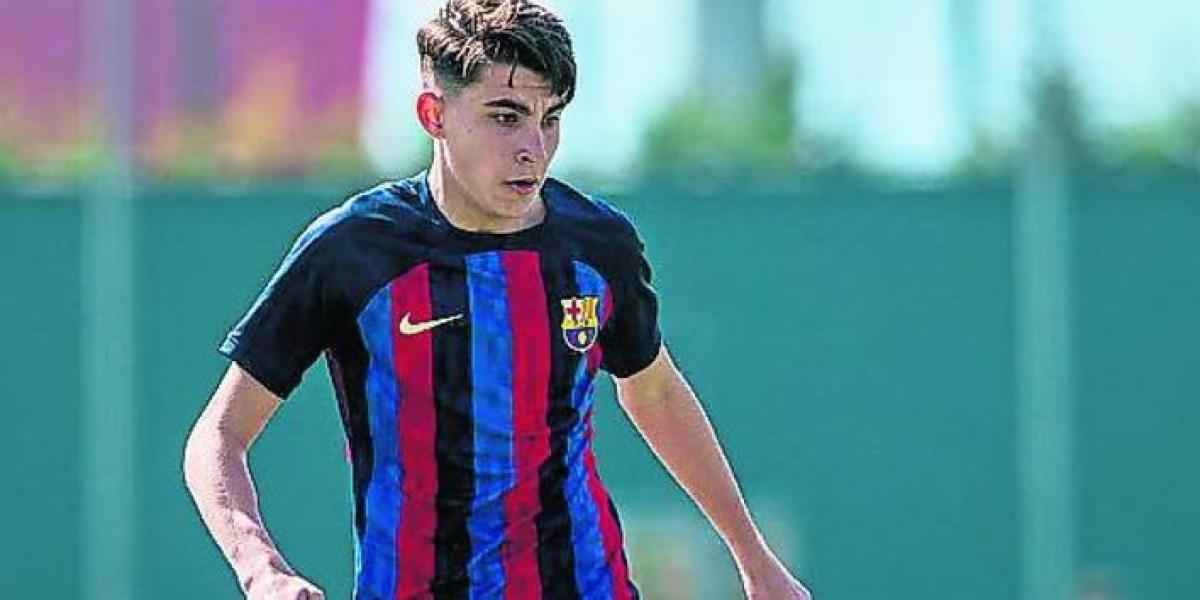 Más baby Barça: los primos Toni (15 años) y Guille (16), con Flick