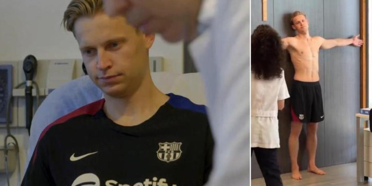 Preocupación en la afición por el tobillo de De Jong