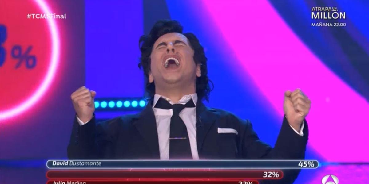 Estas han sido las primeras palabras de David Bustamante tras proclamarse ganador de Tu cara me suena 11