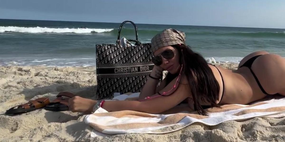 El último vídeo de Wanda Nara en las playas de Brasil tira abajo las redes: Río está prendido