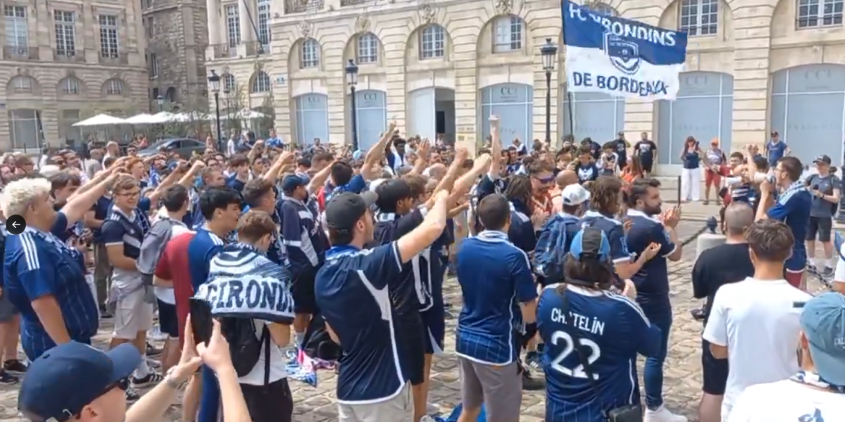 Más de 200 aficionados del Girondins de Burdeos se manifiestan contra su presidente