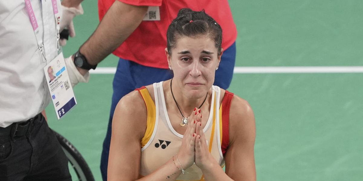Carolina Marín está hundida: esto es lo que le ha dicho a su entrenador tras su lesión