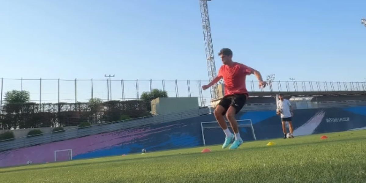 Sergi Roberto entrena en la Ciutat Esportiva del Barça