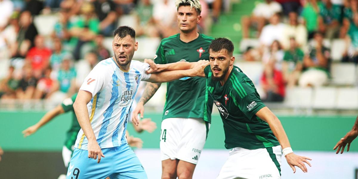 Horario y dónde ver por TV hoy el Málaga - Mirandés de LaLiga Hypermotion que se disputa en La Rosaleda