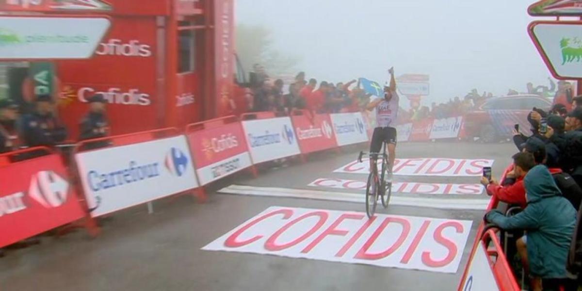 Marc Soler se lleva una emocionante etapa con final en Lagos de Covadonga que aprieta aún más la general