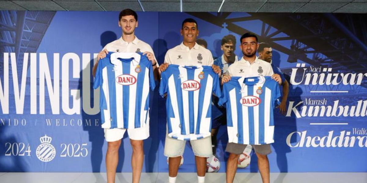 El Espanyol presenta a sus tres últimos fichajes