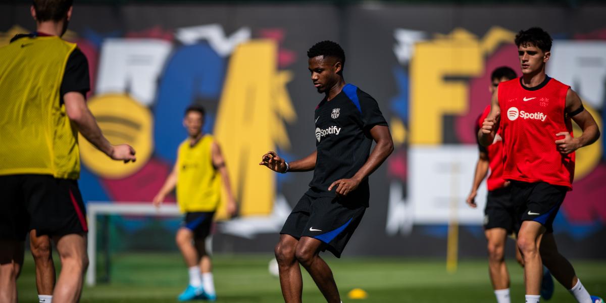 Sigue el entrenamiento del Barça preparatorio del duelo ante el Mónaco, en streaming