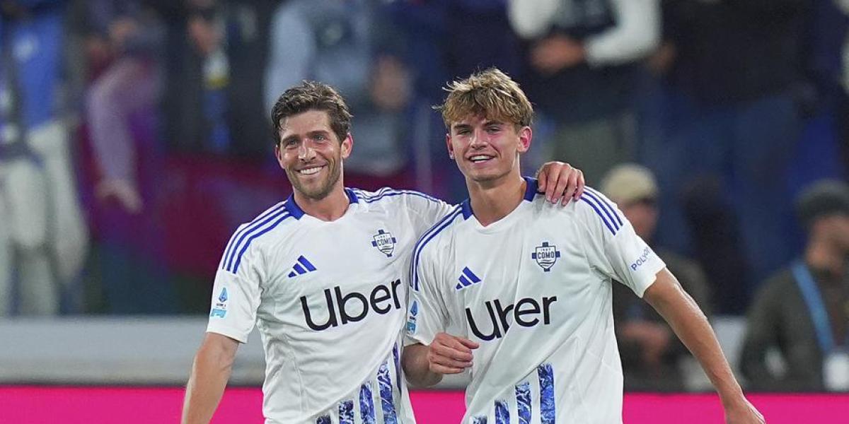 Sergi Roberto y Nico Paz, los directores de orquesta del Como de Cesc