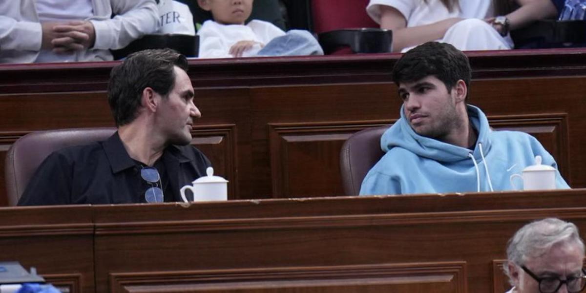 El motivo por el que Federer y Alcaraz vieron juntos la final Sinner-Djokovic en Shanghai