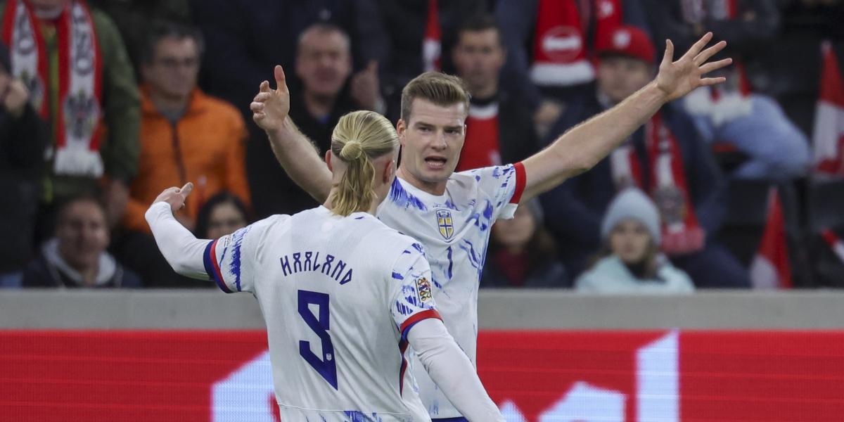 Sorloth maquilló la manita de Austria a Noruega