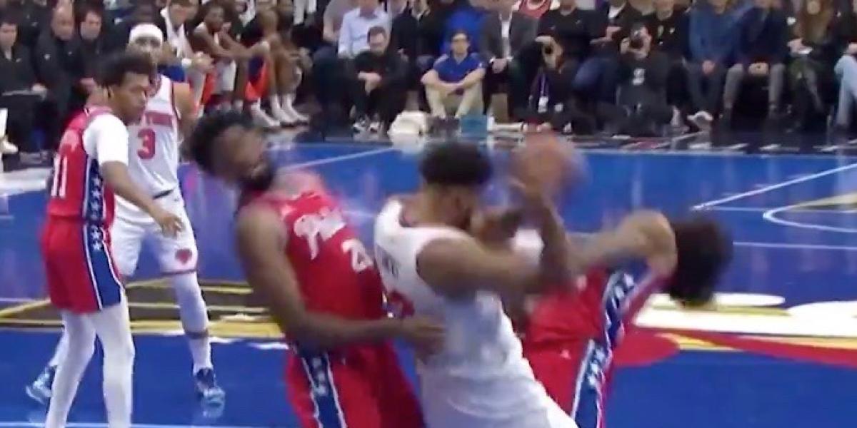 Una estrella de la NBA, como Zidane en la final del Mundial: ¡a cabezazo limpio!