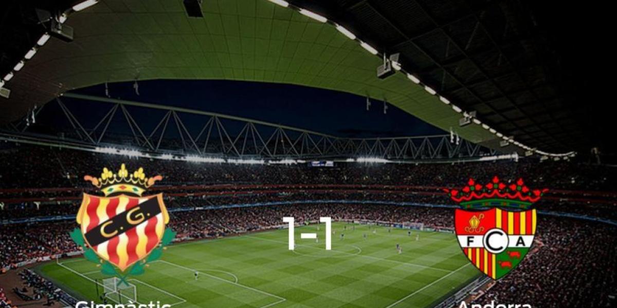 Reparto de puntos en el Nou Estadi: Gimnàstic Tarragona 1-1 FC Andorra