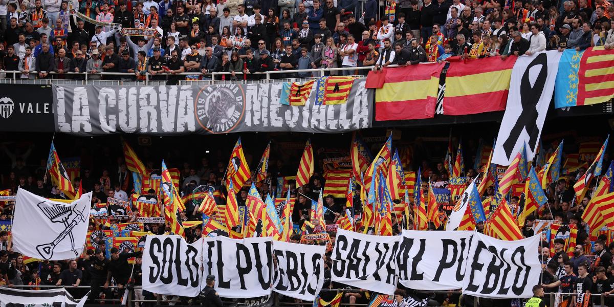 Cambio en el vaciado de Mestalla: solo será hasta el minuto 19