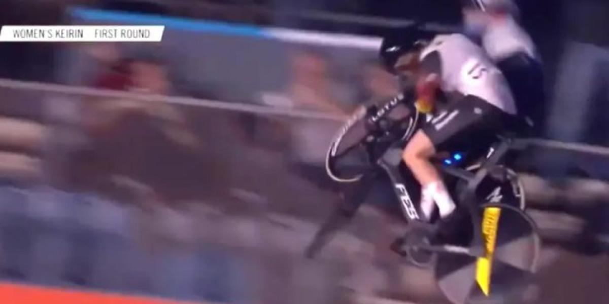 Terrible accidente en la Champions de ciclismo en pista