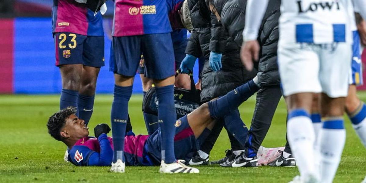 Álvaro Benito explica por qué no cambiaron antes a Lamine Yamal: Estaba caliente el tobillo